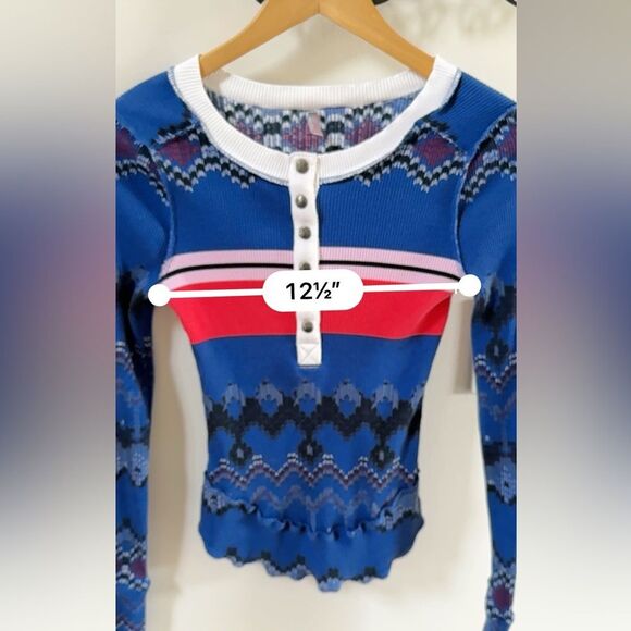 Free People Movement Rally Printed Layer
In  Swim Club Fairisle Combo M NWOT - Picture 9 of 13
